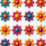 Mandalas & Rangoli - Sticker Sheet v38